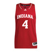 Indiana Hoosiers Adidas Men's Basketball Crimson Student Athlete Jersey #4 Anthony Walker - Front View