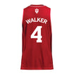 Indiana Hoosiers Adidas Men's Basketball Crimson Student Athlete Jersey #4 Anthony Walker - Back View
