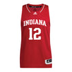 Indiana Hoosiers Adidas Men's Basketball Crimson Student Athlete Jersey #12 Jakai Newton - Front View