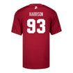 Indiana Hoosiers Adidas #93 Robby Harrison Crimson Student Athlete Football Jersey