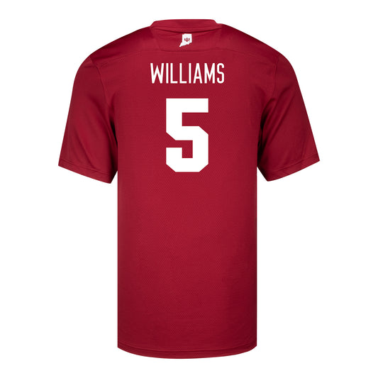 Indiana Hoosiers Adidas #5 Ke'Shawn Williams Crimson Student Athlete Football Jersey