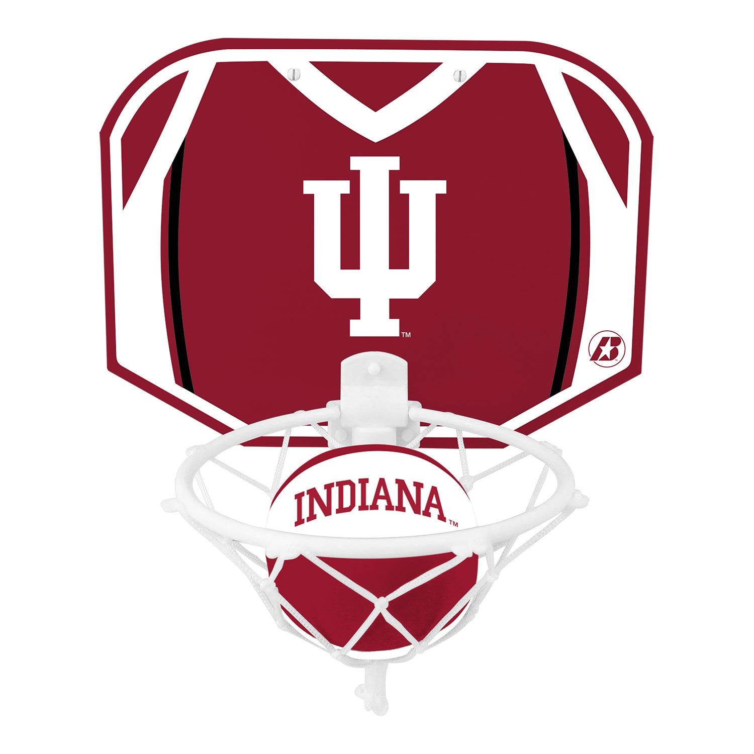 Indiana Hoosiers Basketball Hoop Set - front view