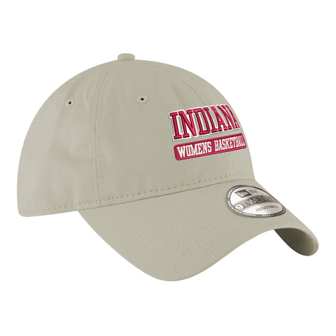 Indiana Hoosiers Women's Basketball Stone Adjustable Hat - Right Angled View