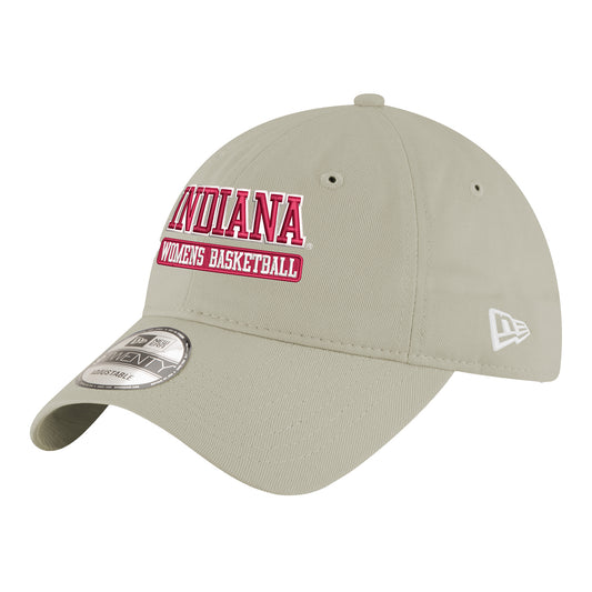 Indiana Hoosiers Women's Basketball Stone Adjustable Hat - Left Angled View