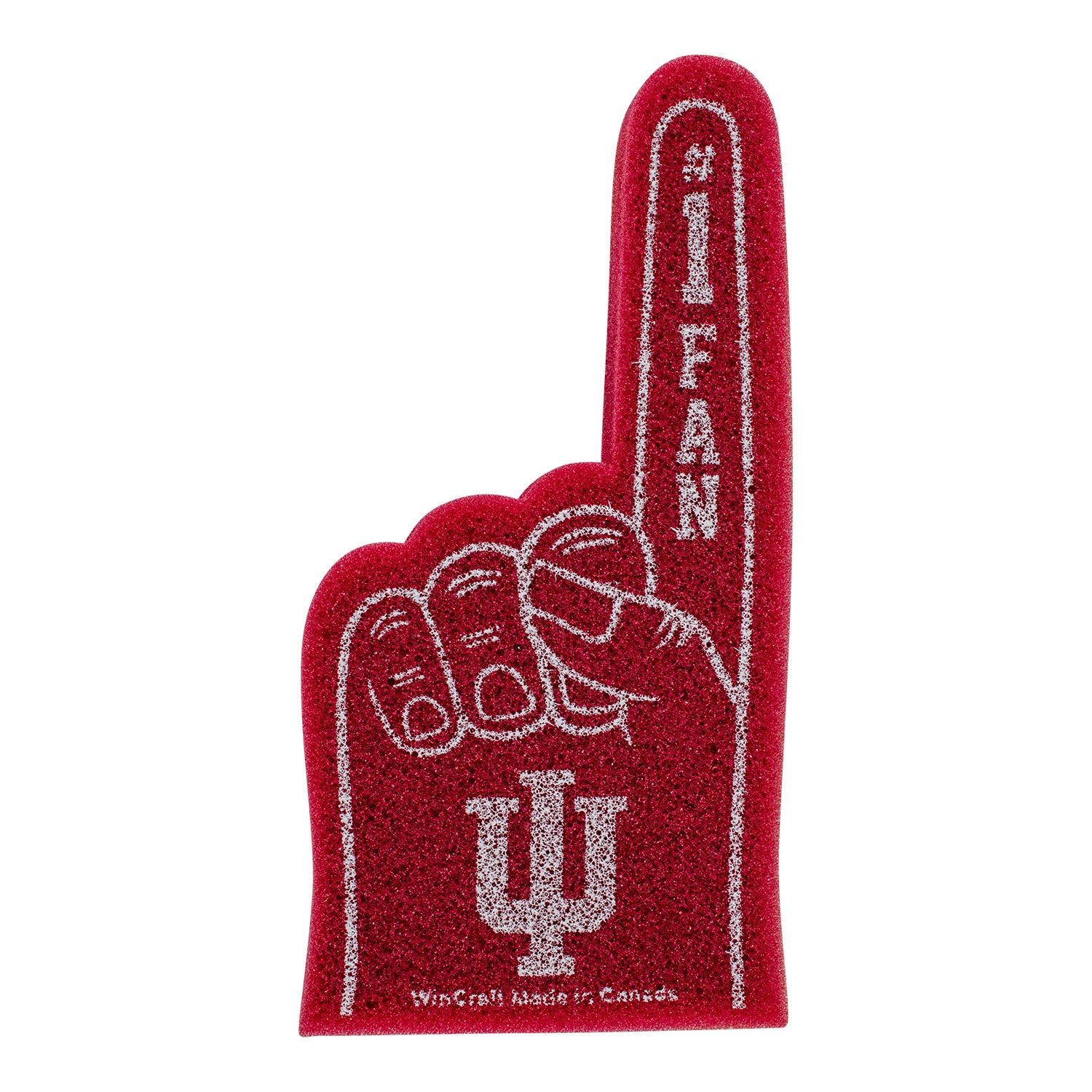 Indiana Hoosiers Mini Foam Finger - Front View