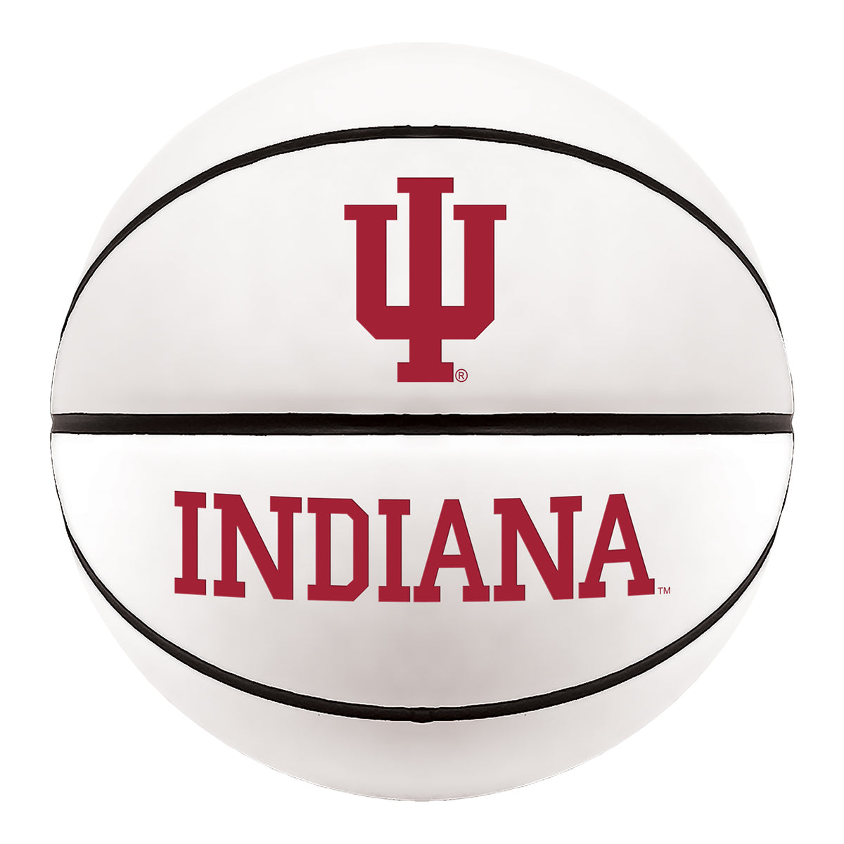 Indiana Hoosiers Autograph Official Size Basketball - Front View