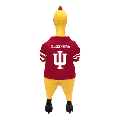 Indiana Hoosiers Pet Rubber Chicken Toy - Back View