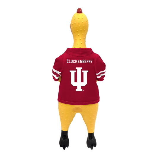Indiana Hoosiers Pet Rubber Chicken Toy - Back View