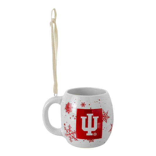 Indiana Hoosiers Ceramic Mug Ornament - Front View