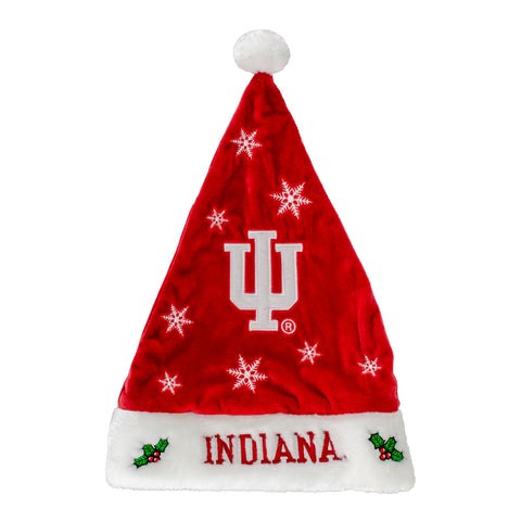 Indiana Hoosiers Holiday Santa Hat - Front View