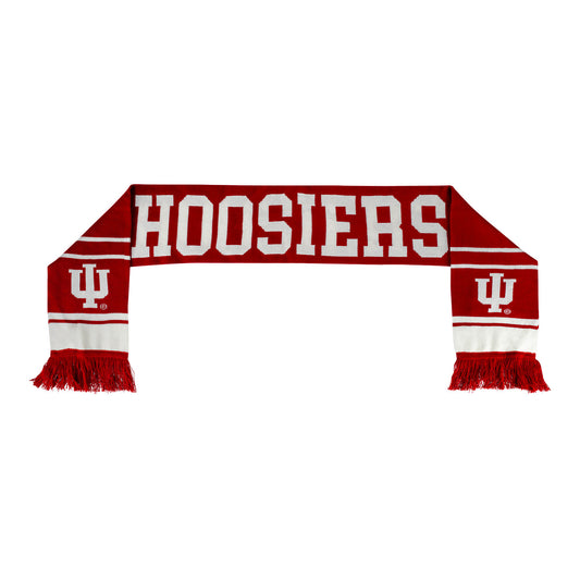 Indiana Hoosiers Crimson Scarf and Glove Combo - Scarf View