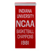 Indiana Hoosiers 8"x18" Basketball Championship Banners - 1981 Banner