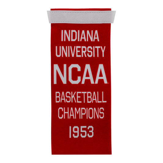 Indiana Hoosiers 5"x12" Basketball Championship Banners - 1953 Banner
