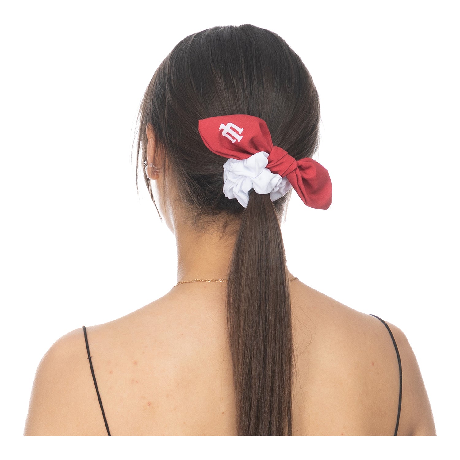 Indiana Hoosiers Color Block Scrunchie - On Model