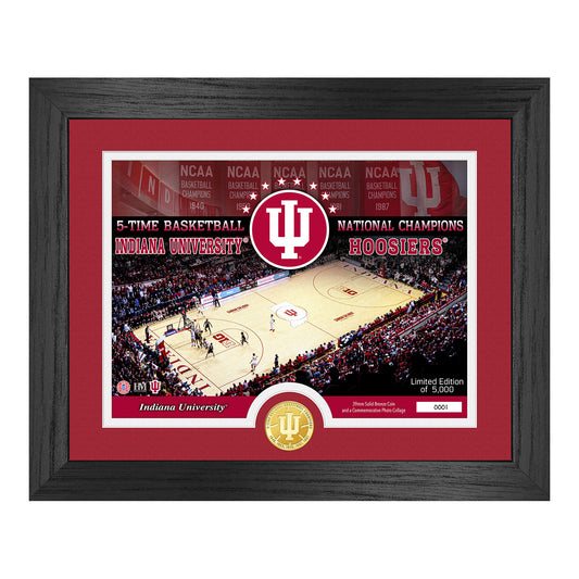 Indiana Hoosiers Assembly Hall Bronze Coin Frame - Front View