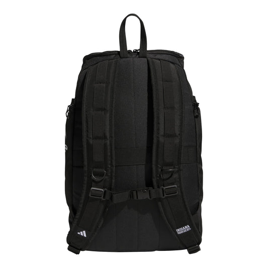 Indiana Hoosiers Adidas 5 Star Team - Back View Black Backpack - tr