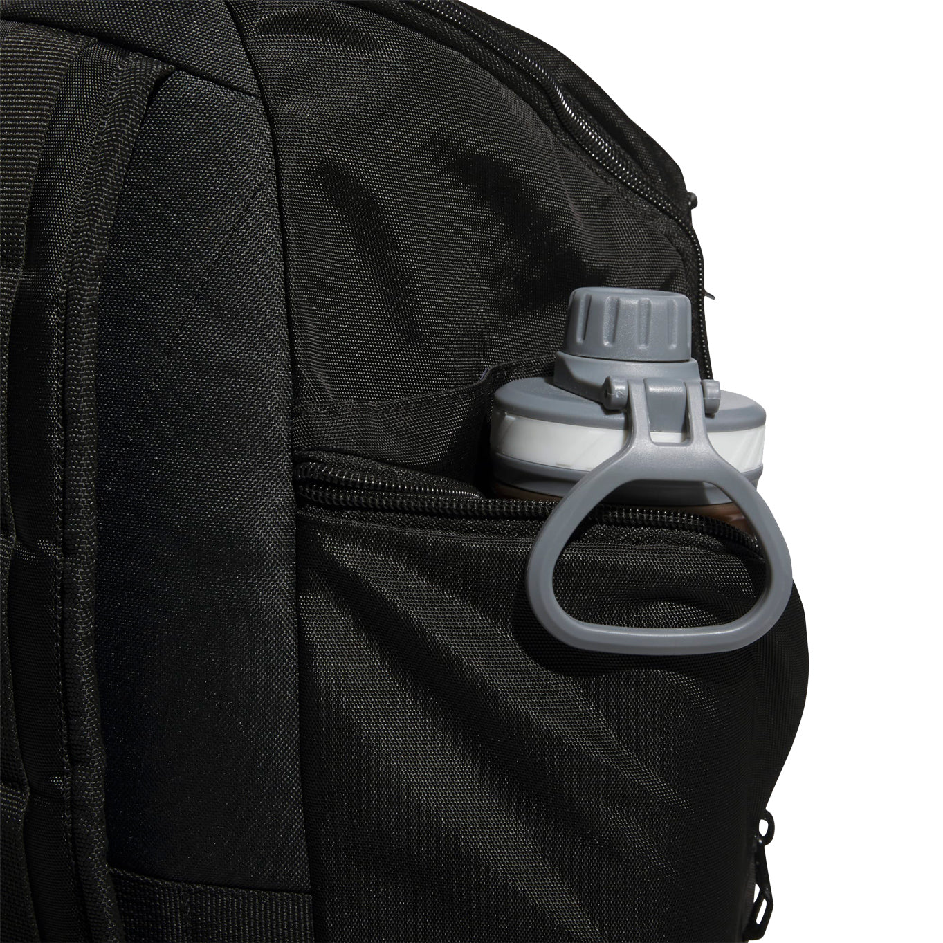 Indiana Hoosiers Adidas 5 Star Team Black Backpack - Side Pocket View