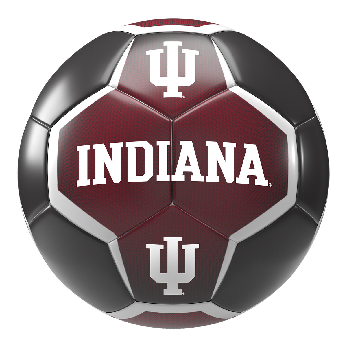 Indiana Hoosiers Full Size Sheilf Soccer Ball - Full View