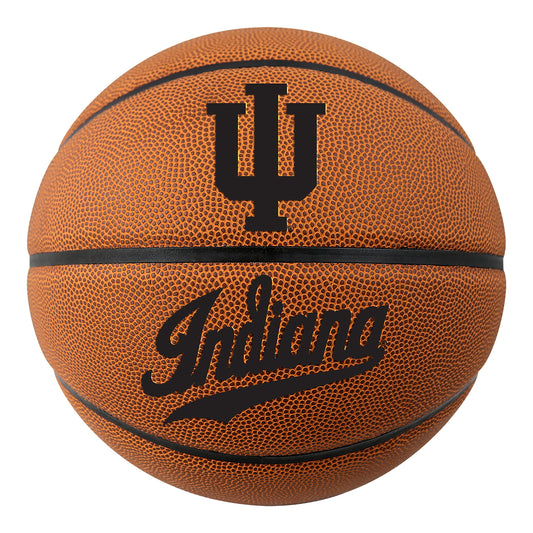 Indiana Hoosiers Full Size Composite Script Basketball - Front View