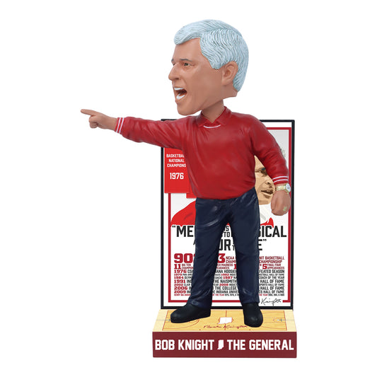 Bob Knight Career Accomplishments Bobblehead - Front View