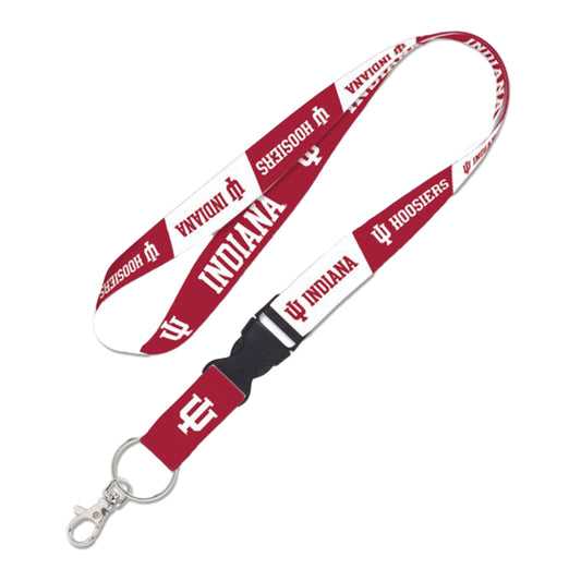 Indiana Hoosiers Detachable Buckle 1" Lanyard - Full View