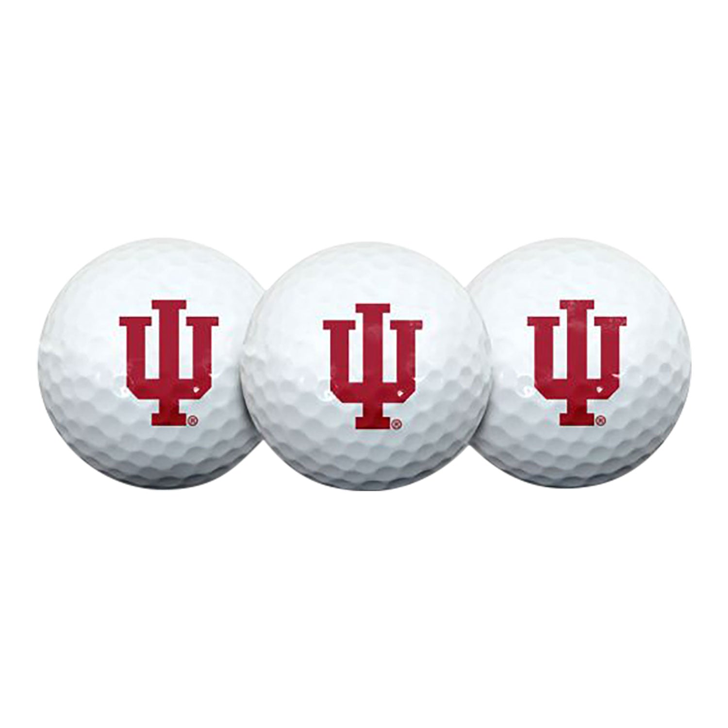 Indiana Hoosiers 3 Pack Trident Golf Balls - Front View