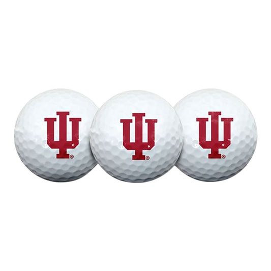 Indiana Hoosiers 3 Pack Trident Golf Balls - Front View