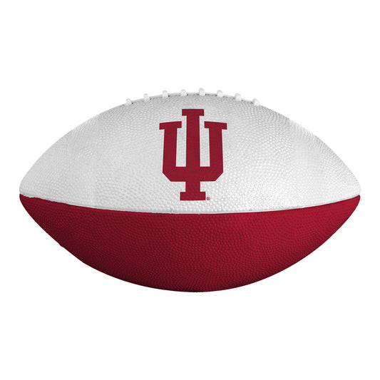 Indiana Hoosiers Red Composite Junior Football - Back View