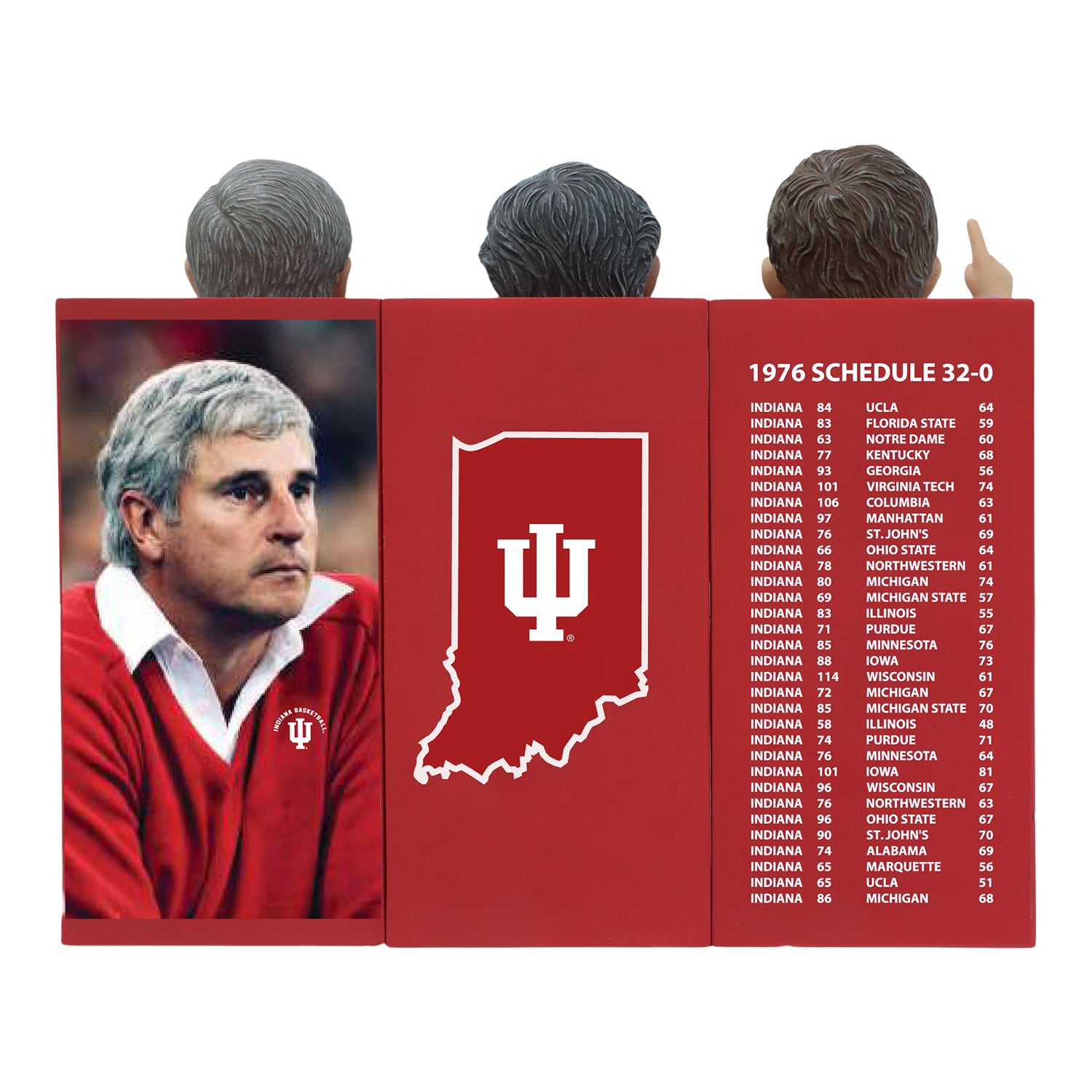 Bob Knight Championship Bobblehead Set