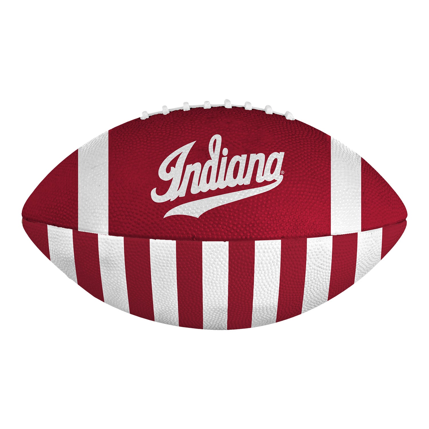 Indiana Hoosiers Candy Stripe Mini Football - Front View