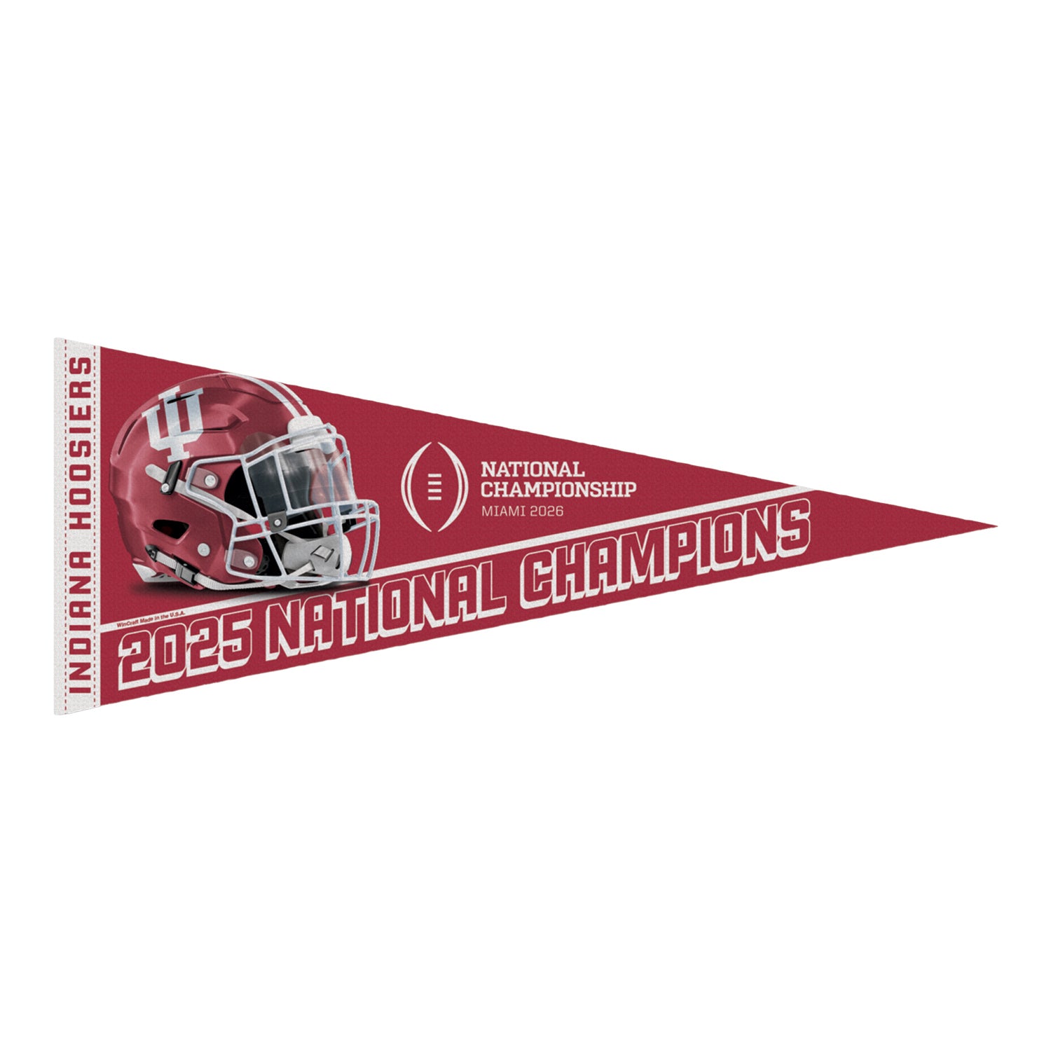 Indiana Hoosiers Wincraft 2025 College Football Playoff Champs Pennant