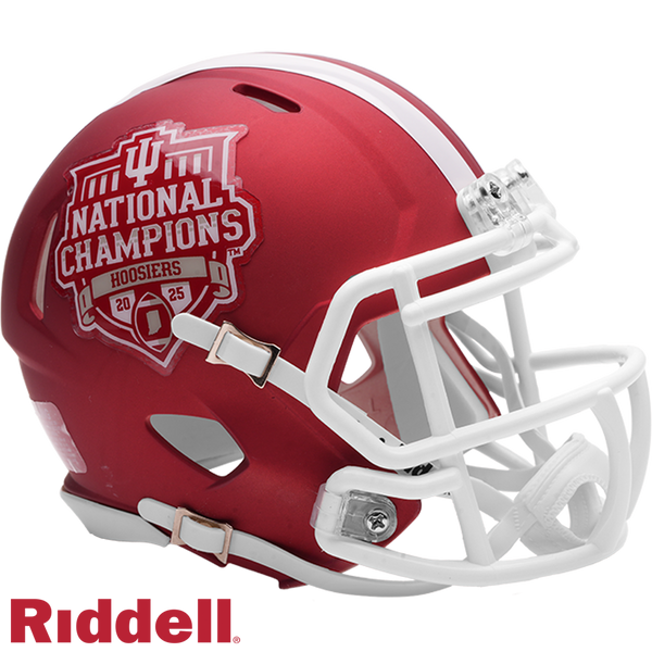 Indiana Hoosiers 2025 National Champions Mini Speed Helmet by Riddell