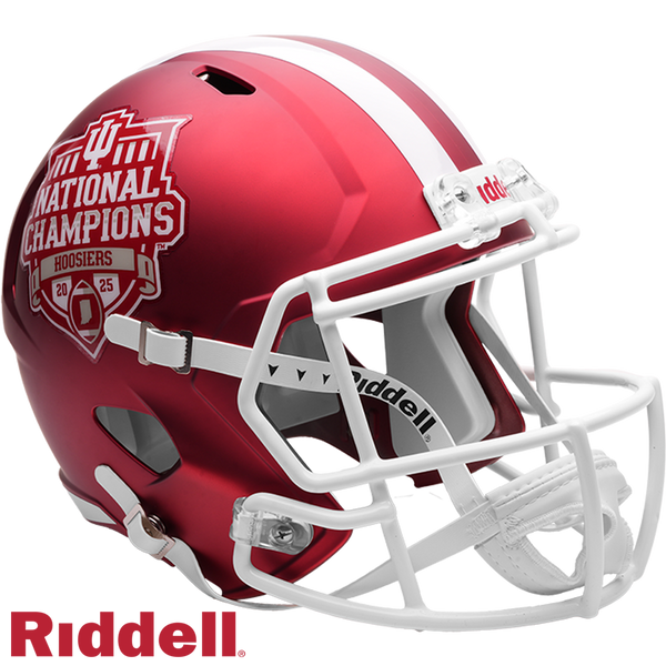 1968 iu football helmet Indiana Hoosiers Riddell 2025 College Football Playoff Champs Authentic  Full-Size Helmet