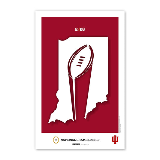Indiana Hoosiers College Football Champions 2025 Art Print