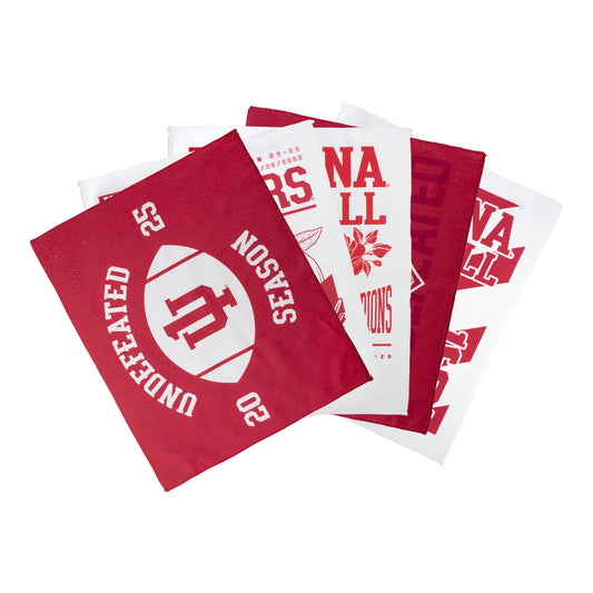 Indiana Hoosiers 2025 Postseason Football 5 Pack Rally Towel Set