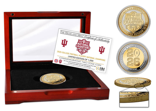 Indiana Hoosiers 2025-26 CFP National Champions Two-Tone Plated Coin