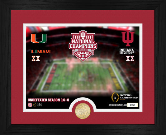 Indiana Hoosiers 2025-26 CFP National Champions Celebration Bronze Coin Photo Mint