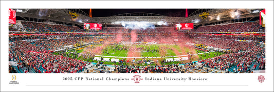 Indiana Hoosiers 2025 Undefeated National Champions - Unframed