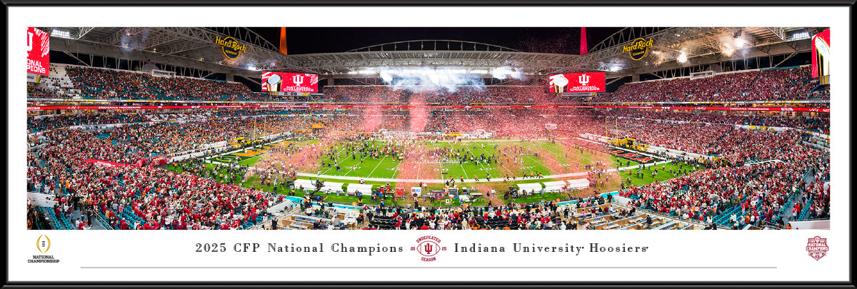 Indiana Hoosiers 2025 Undefeated National Champions - Standard Frame