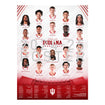 Indiana Hoosiers 24/25 Men's Basketball Schedule Poster - Full View