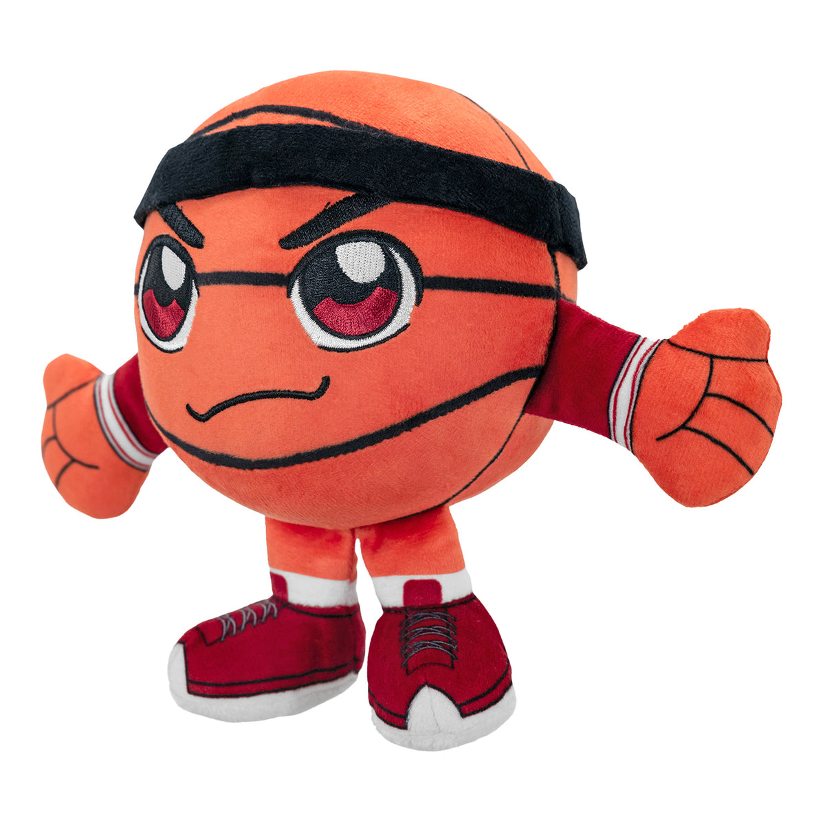 Indiana Hoosiers Basketball Kuricha Orange Plush - Angled Left Side View
