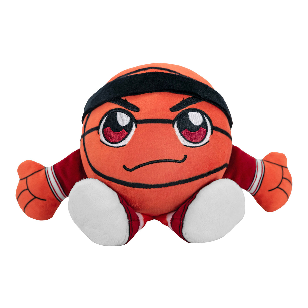 Indiana Hoosiers Basketball Kuricha Orange Plush - Front Sitting View