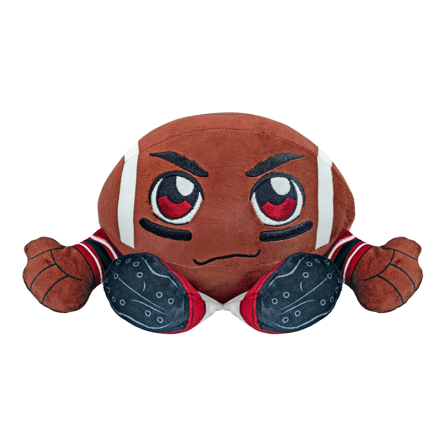 Indiana Hoosiers Football Kuricha Brown Plush - Front View Sitting