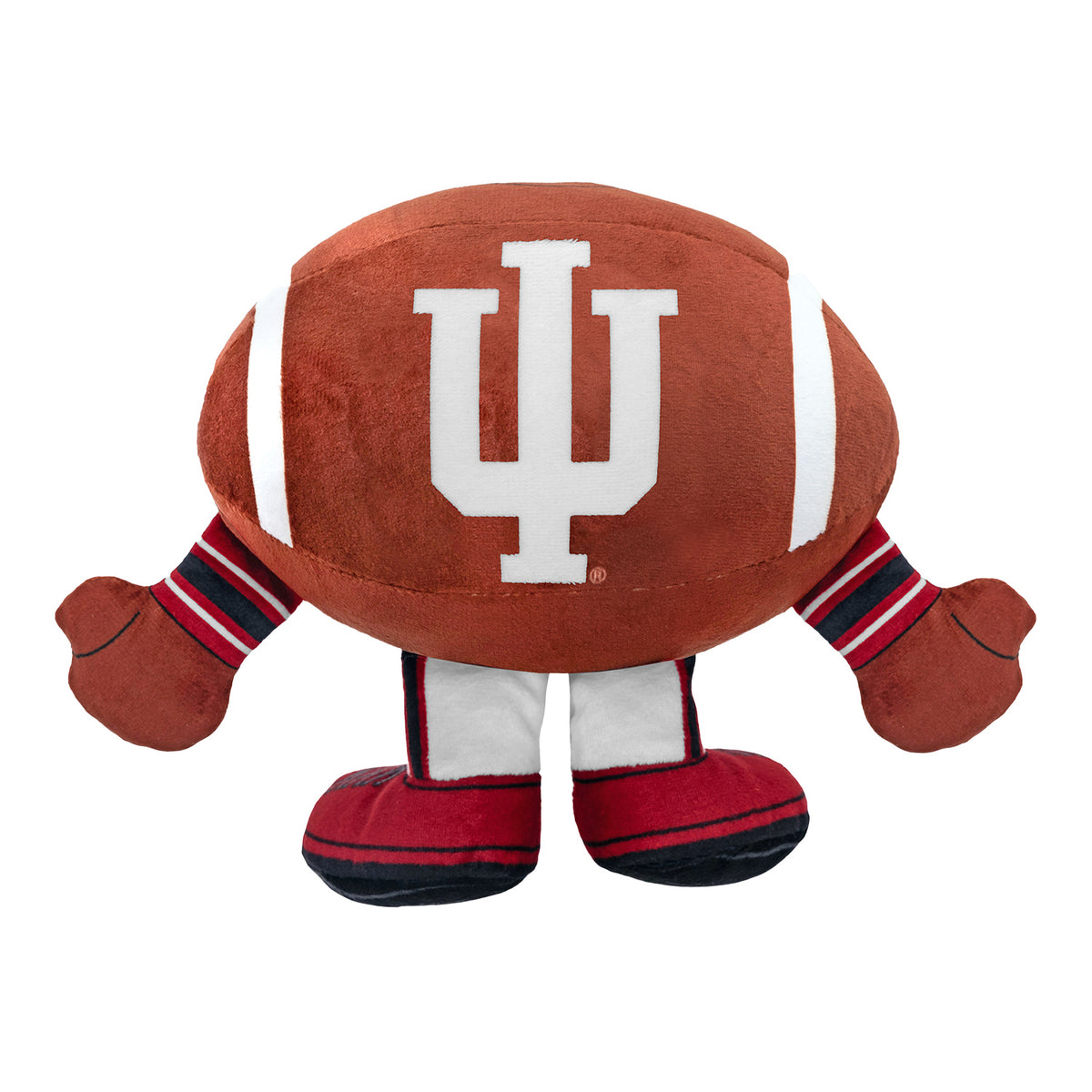 Indiana Hoosiers Football Kuricha Brown Plush - Back View