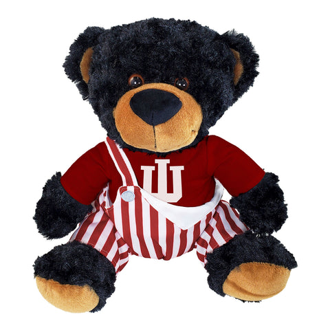 Indiana Hoosiers Beau Bear with Gameday Bibs Plush - Front View