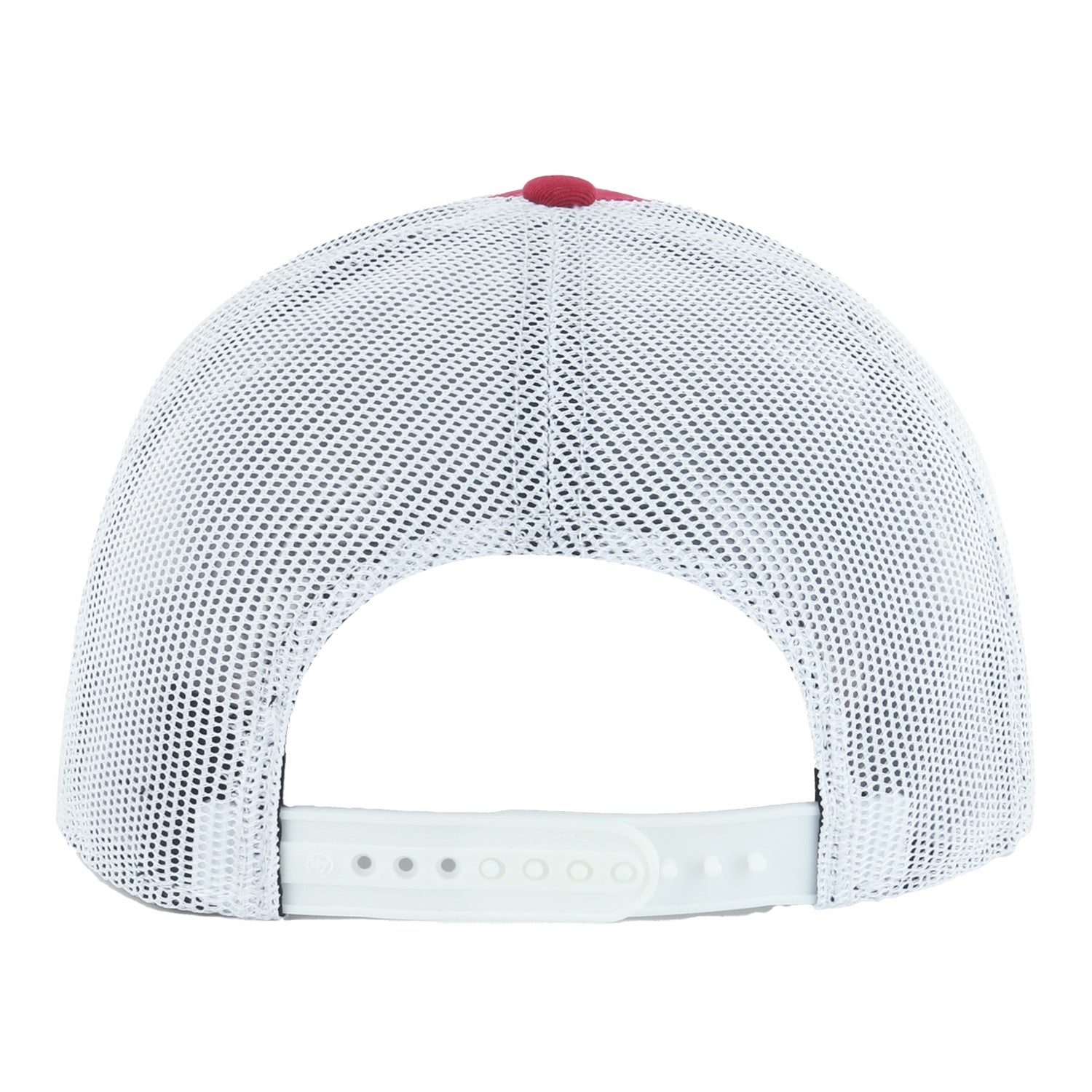 Youth Indiana Hoosiers Scramble Mesh Crimson Adjustable Hat - Back View