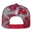 Youth Indiana Hoosiers Redzone Marbled Crimson Adjustable Hat - Back View