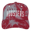 Youth Indiana Hoosiers Redzone Marbled Crimson Adjustable Hat - Fornt View