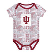 Indiana Hoosiers Newborn Commic 3 Pack Onsies