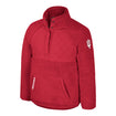 Girls Indiana Hoosiers Snap Sherpa Crimson 1/2 Snap Jacket - Front View